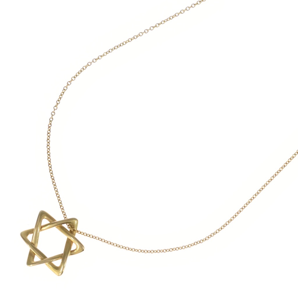 TIFFANY & Co.(ティファニー) エルサペレッティ スターオブダビデ ネックレス K18YG イエローゴールド【中古】【程度B】【カラーイエロー】【取扱店舗渋谷】｜ブランド買取・販売　BRING