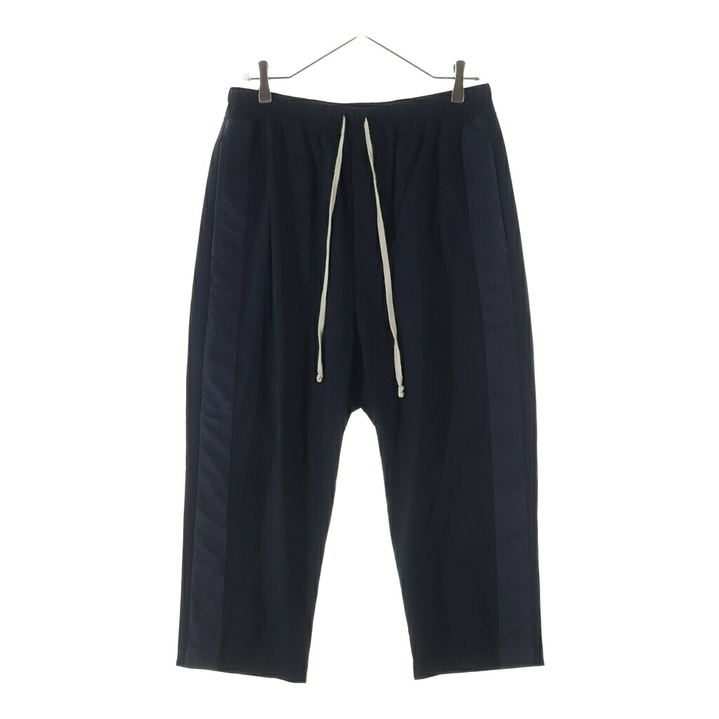 Rick Owens(リックオウエンス) サイズ:48 22SS Drawstring Slim Cropped Pants ドローストリング スリムクロップドパンツ ブラック RU01B1395-ZLSC【中古】【程度A】【カラーブラック】【取扱店舗新宿】｜ブランド買取・販売　BRING 30,241円
