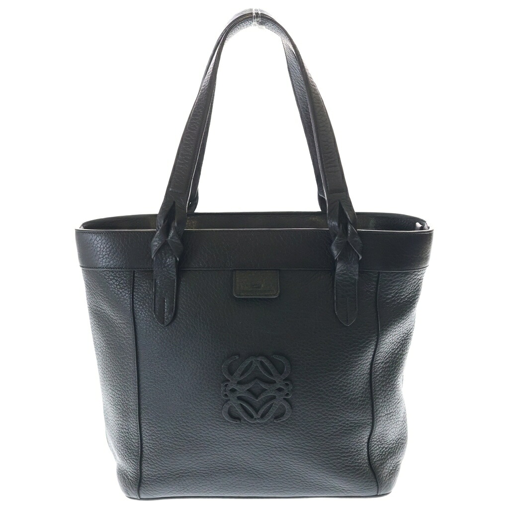 LOEWE(ロエベ) フスタ トートバッグ ハンドバッグ ブラック レザー【中古】【程度B】【カラーブラック】【オンライン限定商品】｜ブランド買取・販売　BRING 36,465円