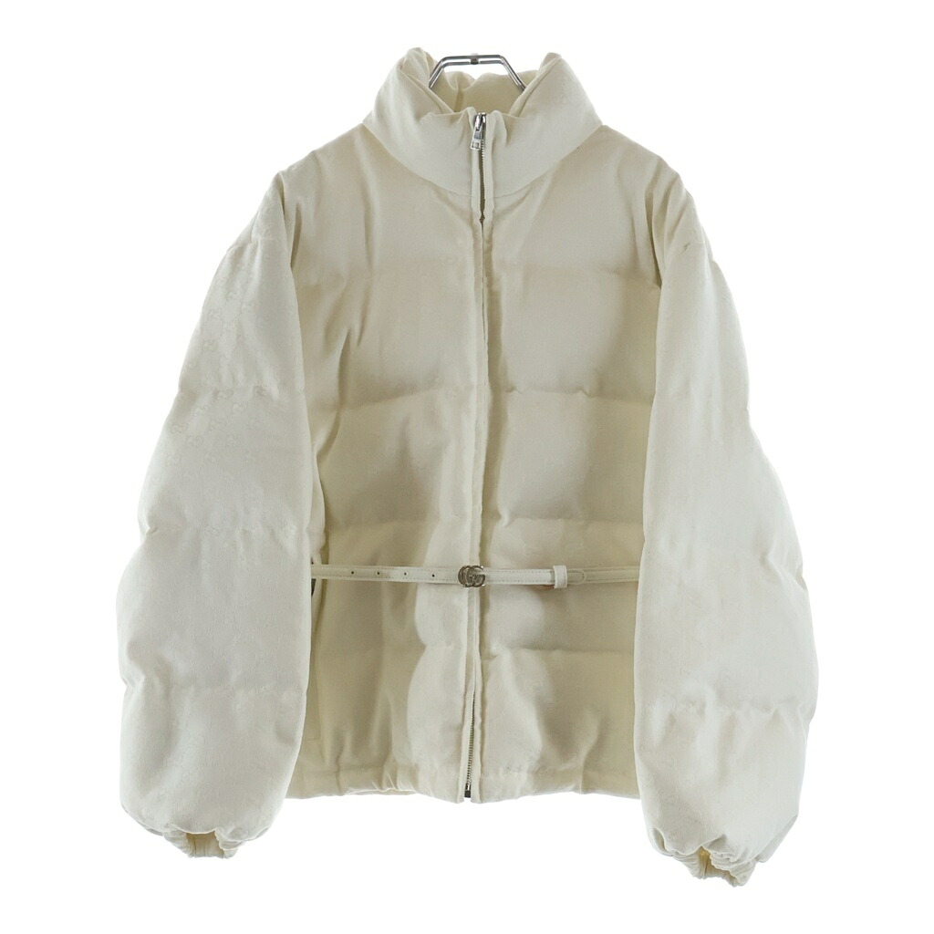 GUCCI(グッチ) サイズ:40 GGキャンバス パデットボンバージャケット ホワイト #40 817549【新古品/中古】【程度S】【カラーホワイト】【オンライン限定商品】|ブランド買取・販売 BRING