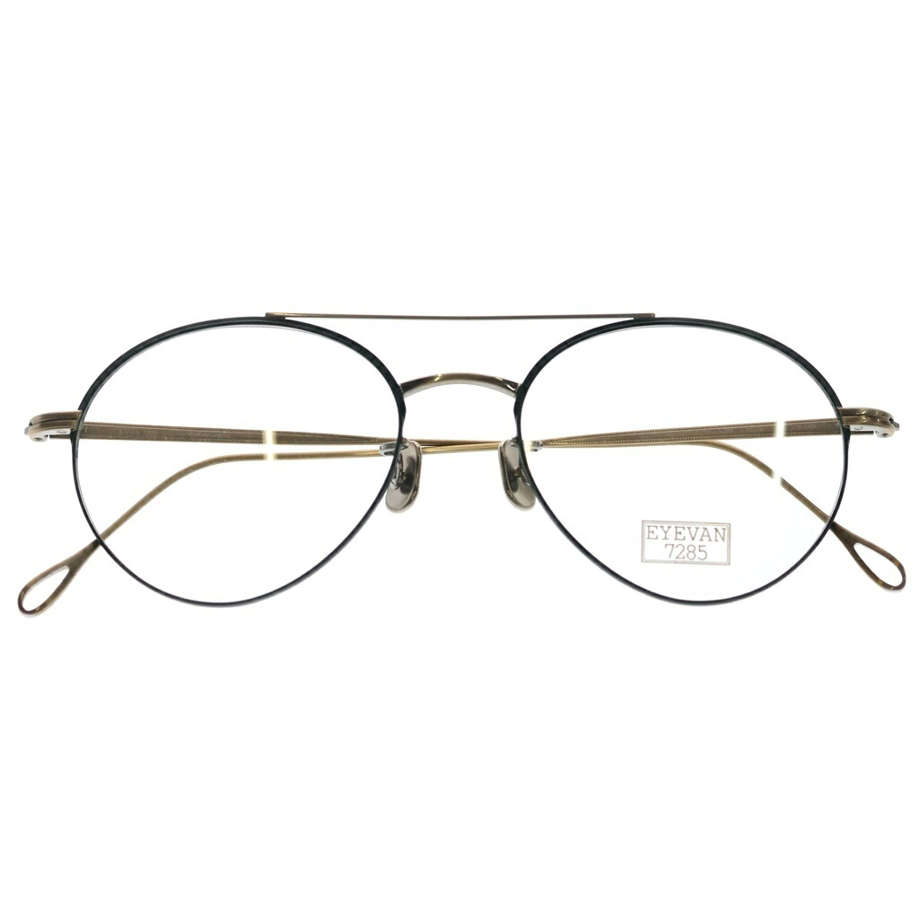 EYEVAN(アイヴァン) サイズ:51□18‐145 7285 MODEL139 ティアドロップフレーム クリアレンズ サングラス メガネ グリーン/ゴールド【新古品/中古】【程度S】【カラーグリーン】【取扱店舗BRING仙台店】|ブランド買取・販売 BRING