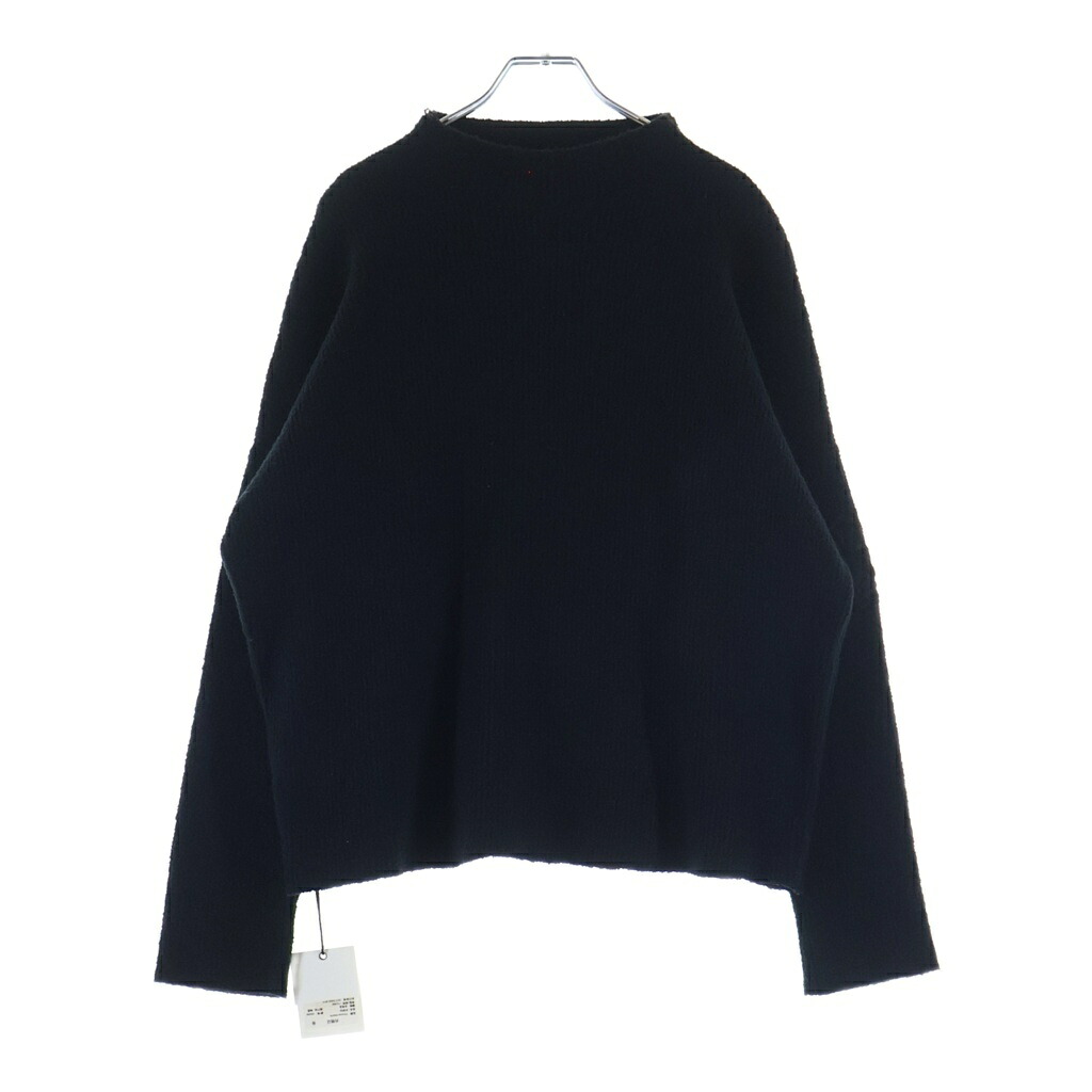 CHROME HEARTS(クロムハーツ) サイズ:XSM/SML Y NOT Harako Leather Cross Patch Knit ハラコレザークロスパッチ ハイネックニットセーター【新古品/中古】【程度S】【カラーブラック】【取扱店舗BRING仙台店】|ブランド買取・販売 BRING