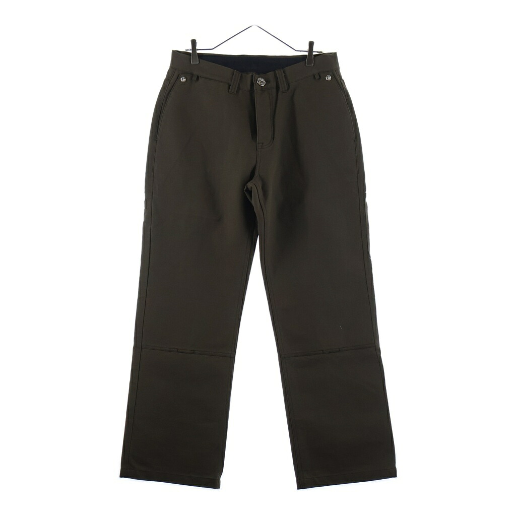CHROME HEARTS(クロムハーツ) サイズ:32 CARPENTER CEMETERY CROSS PATCH セメタリークロスパッチ カーペンター ワイドパンツ カーキ【中古】【程度A】【カラーカーキ】【取扱店舗OneStyle原宿店】｜ブランド買取・販売　BRING