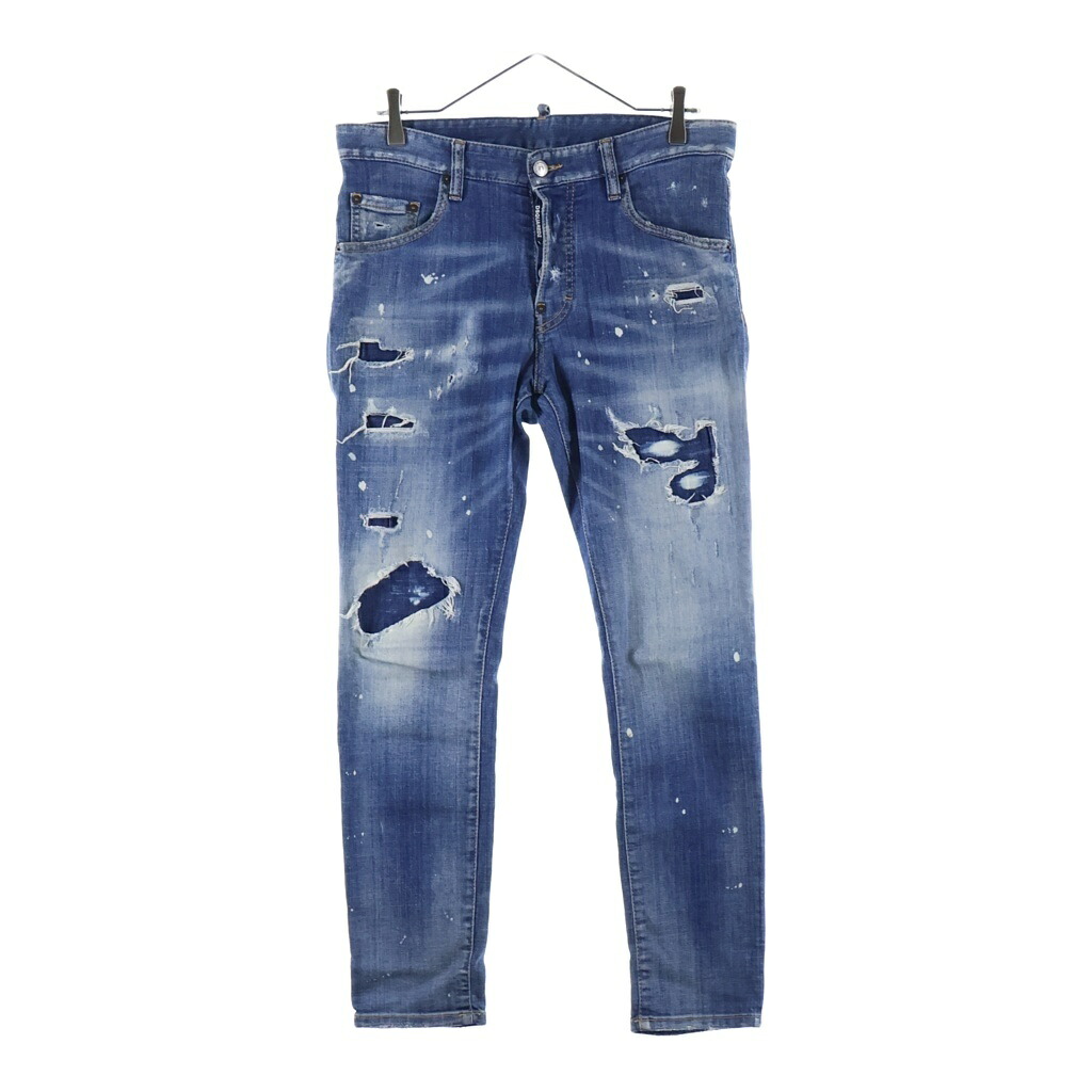 DSQUARED2(ディースクエアード) サイズ:46 SKATER JEAN スケータージーンズ デニムパンツ インディゴ S74LB0603 S30342【中古】【程度B】【カラーブルー】【オンライン限定商品】|ブランド買取・販売 BRING