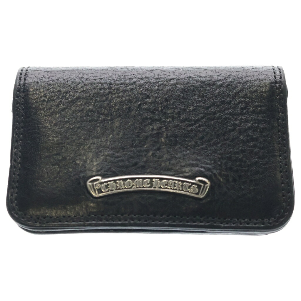 CHROME HEARTS(クロムハーツ) CARD CASE グロメット付きレザーカードケース【中古】【程度B】【カラーブラック】【取扱店舗OneStyle名古屋パルコ店】｜ブランド買取・販売　BRING