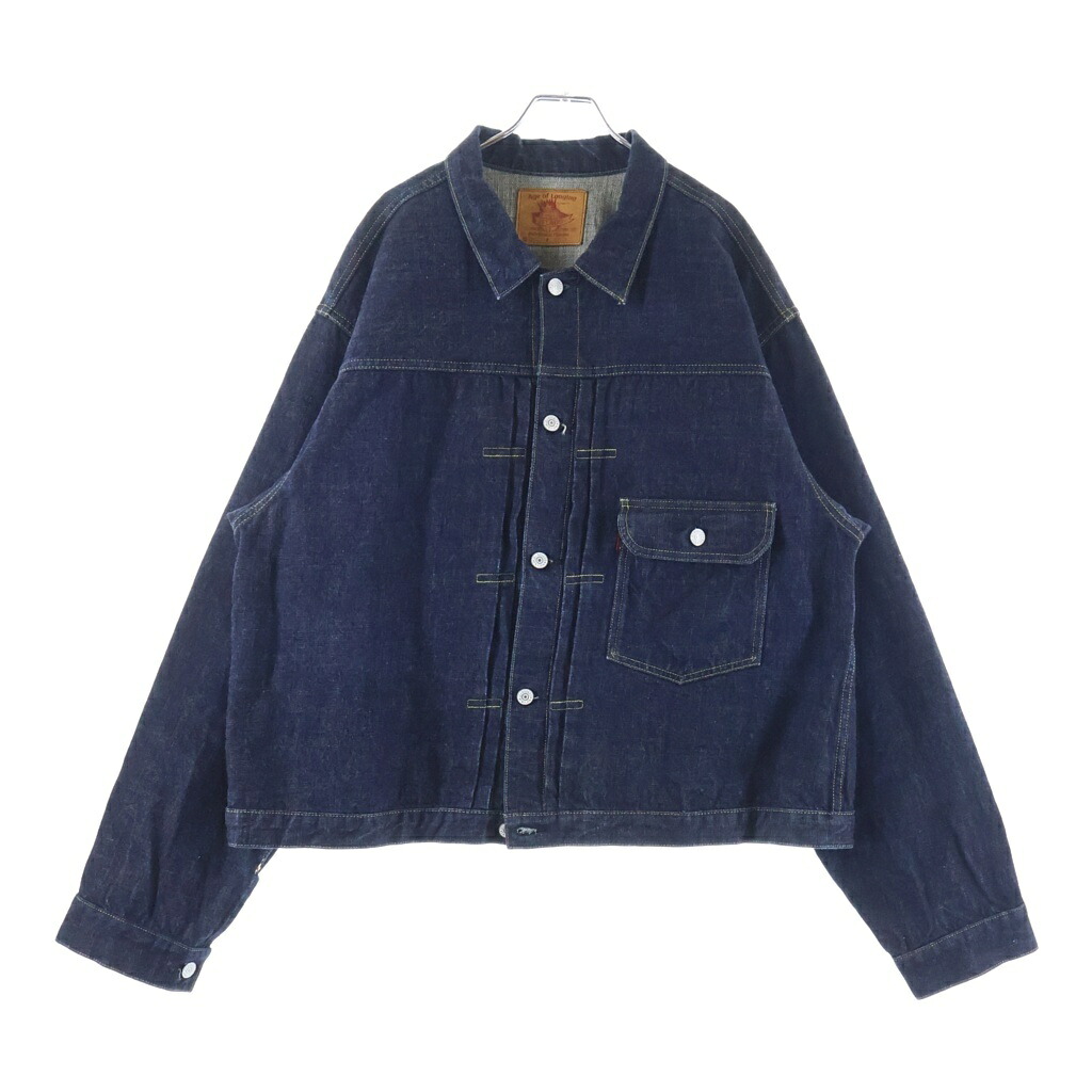 JELADO(ジェラード) サイズ:50 LASTRESORT Longing Black Tag 407EXX Denim JKT 黒タグ 1st Tバック ビッグサイズ デニムジャケット インディゴ【中古】【程度B】【カラーブルー】【オンライン限定商品】｜ブランド買取・販売　BRING