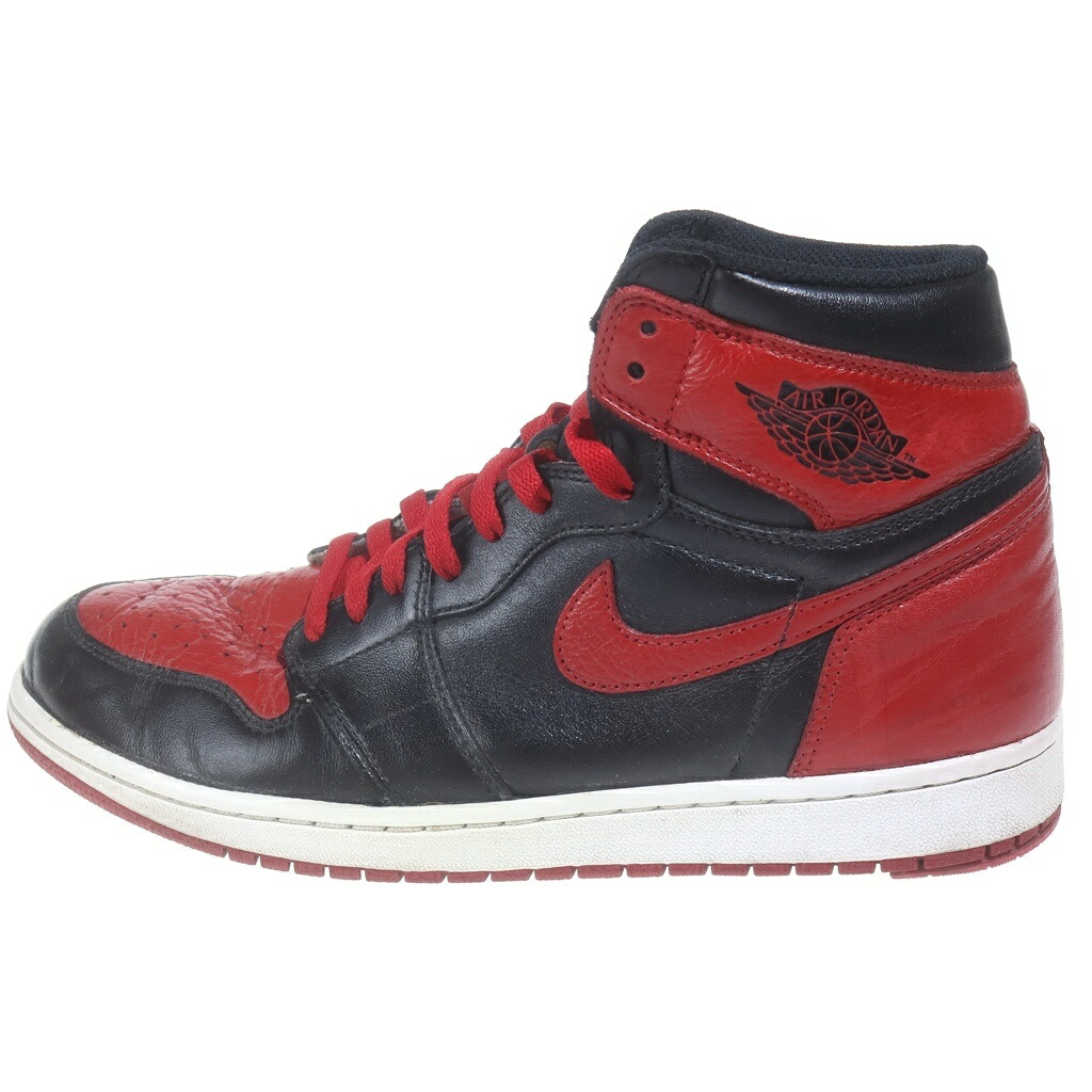 NIKE(ナイキ) サイズ:29.5cm 【観賞用 2016年製】AIR JORDAN 1 RETRO HIGH OG BRED BANNED エアジョーダン1 レトロ OG ブレッド バンド ハイカットスニーカー US11.5/29.5cm 555088-001【中古】【程度B】【カラーブラック】【オンライン限定商品】|ブランド買取・販売 BRING