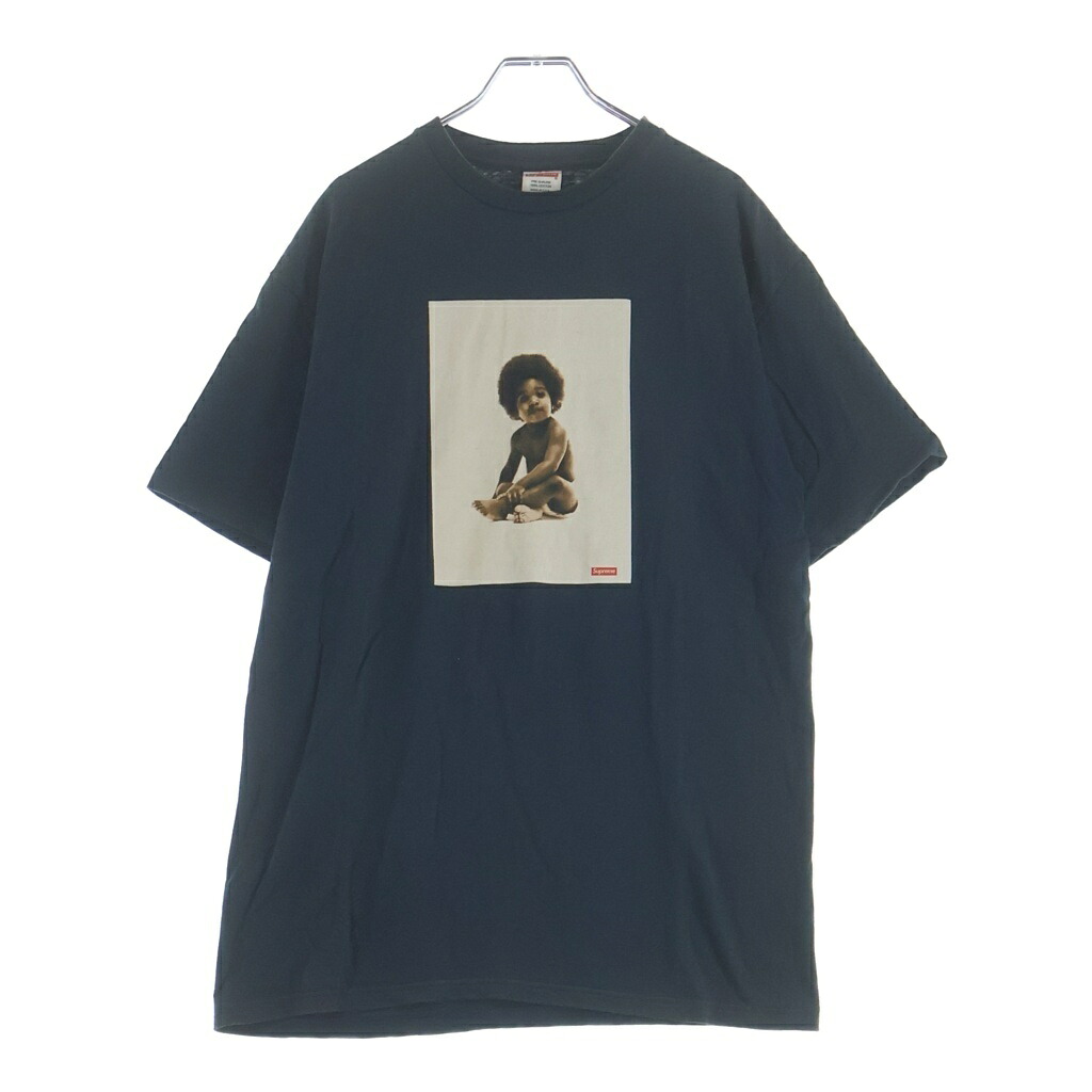 SUPREME(シュプリーム) サイズ:L 11AW Biggy Tee ビギー Tシャツ フォトプリント ネイビー【中古】【程度B】【カラーネイビー】【取扱店舗BRING横浜ビブレ店】｜ブランド買取・販売　BRING
