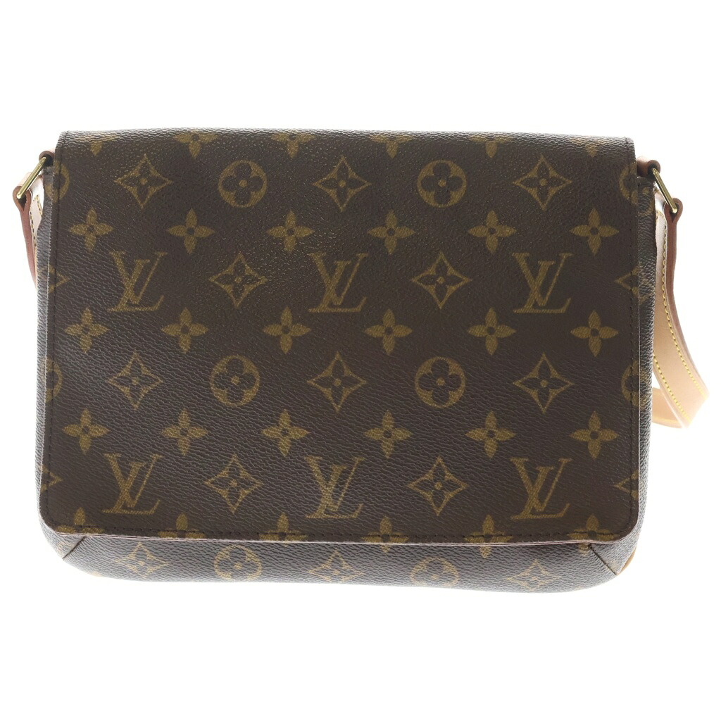 LOUIS VUITTON(ルイヴィトン) モノグラム ミュゼットタンゴ PVC レザー ショート ショルダーバッグ ブラウン M51257【中古】【程度A】【カラーブラウン】【取扱店舗原宿】｜ブランド買取・販売　BRING