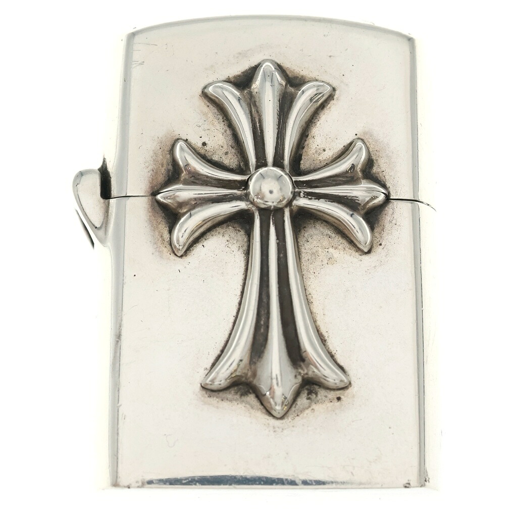 CHROME HEARTS(クロムハーツ) ZIPPO LIGHTERZ-V1 V1スモール CHクロス ジッポライター シルバー BCA398【中古】【程度B】【カラーシルバー】【取扱店舗BRING WASTE_NOT】｜ブランド買取・販売　BRING 120,175円