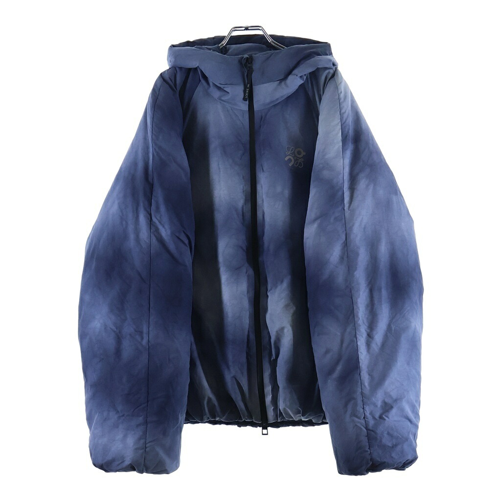 LOEWE(ロエベ) サイズ:M ×on Tie-dye technical puffer jacket タイダイ柄 テクニカルジップアップダウンジャケット ブルー 1ME12122920【中古】【程度B】【カラーブルー】【オンライン限定商品】|ブランド買取・販売 BRING