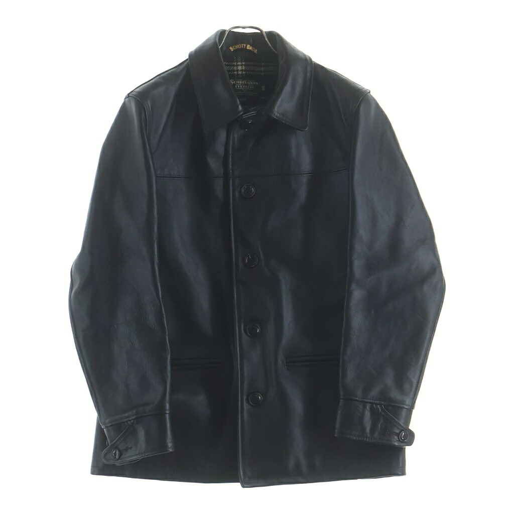 SCHOTT(ショット) サイズ:40 カーコート レザージャケット ブラック 馬革×ウール #40 633SJH【中古】【程度A】【カラーブラック】【オンライン限定商品】|ブランド買取・販売 BRING
