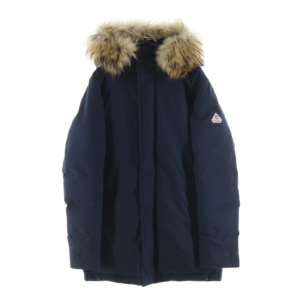PYRENEX(ピレネックス) サイズ:S ANNECY FUR アヌシー ファーフード付き ジップアップ ダウンジャケット ネイビー HMM037P4004T2【中古】【程度B】【カラーネイビー】【オンライン限定商品】|ブランド買取・販売 BRING