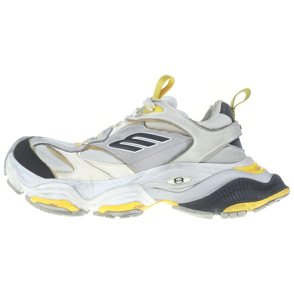 BALENCIAGA(バレンシアガ) サイズ:42 Cargo Sneaker カーゴ ローカットスニーカー グレー/イエロー 784341【中古】【程度B】【カラーグレー】【取扱店舗BRING渋谷ANNEX店】｜ブランド買取・販売　BRING