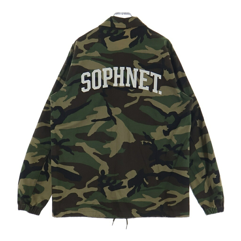 SOPHNET.(ソフネット) サイズ:M 16AW COACH BLOUSON アーチロゴ カモフラ ブルゾン コーチジャケット カーキ SOPH-167043【中古】【程度B】【カラーカーキ】【オンライン限定商品】｜ブランド買取・販売　BRING
