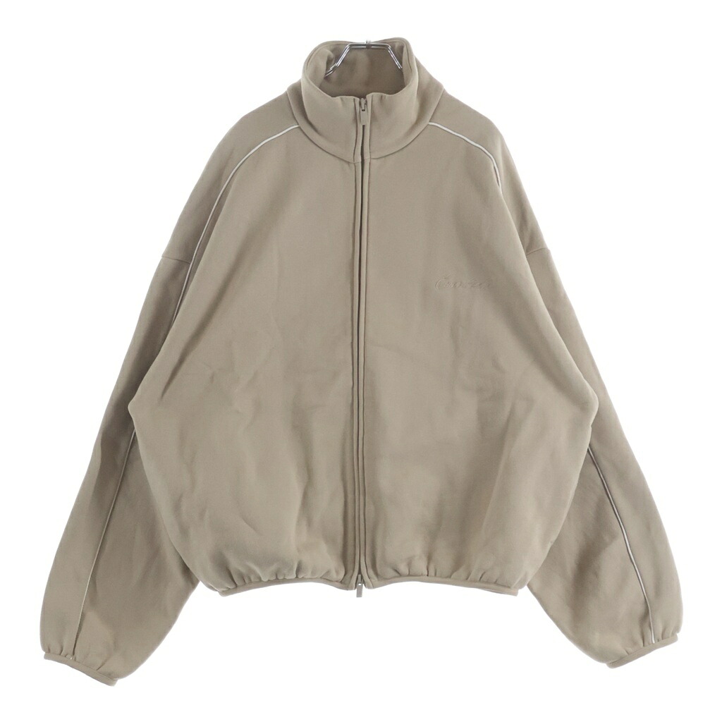 FEAR OF GOD ESSENTIALS(フィアオブゴッド エッセンシャルズ) サイズ:M TRACK JACKET ロゴ刺繍 トラックジャケット ベージュ【中古】【程度A】【カラーベージュ】【取扱店舗原宿】｜ブランド買取・販売　BRING