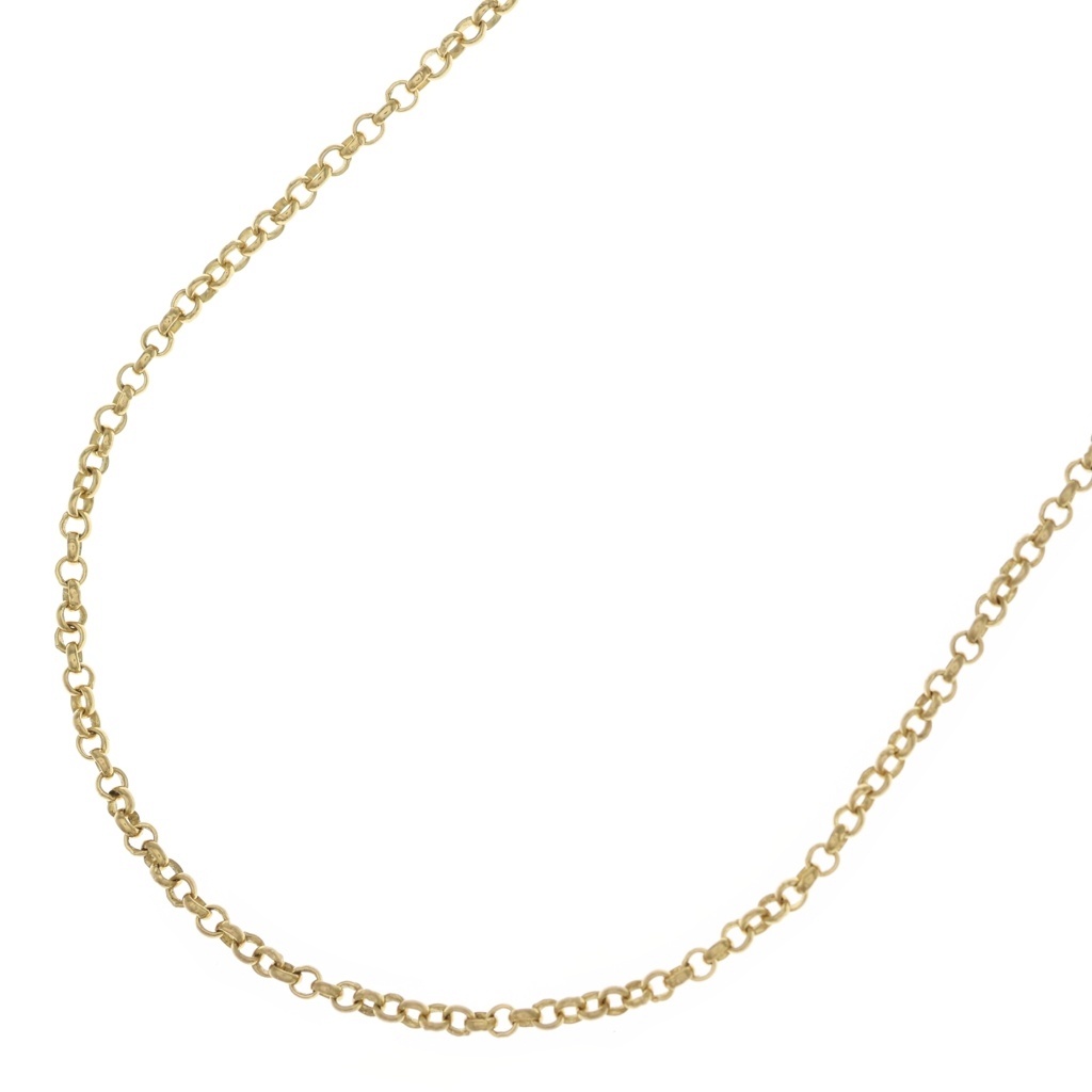 CHROME HEARTS(クロムハーツ) サイズ:18.0inch 22K NECKCHAIN R18 ロールチェーンネックレス 18inch ゴールド BCA010【中古】【程度B】【カラーゴールド】【取扱店舗BRING仙台店】｜ブランド買取・販売　BRING