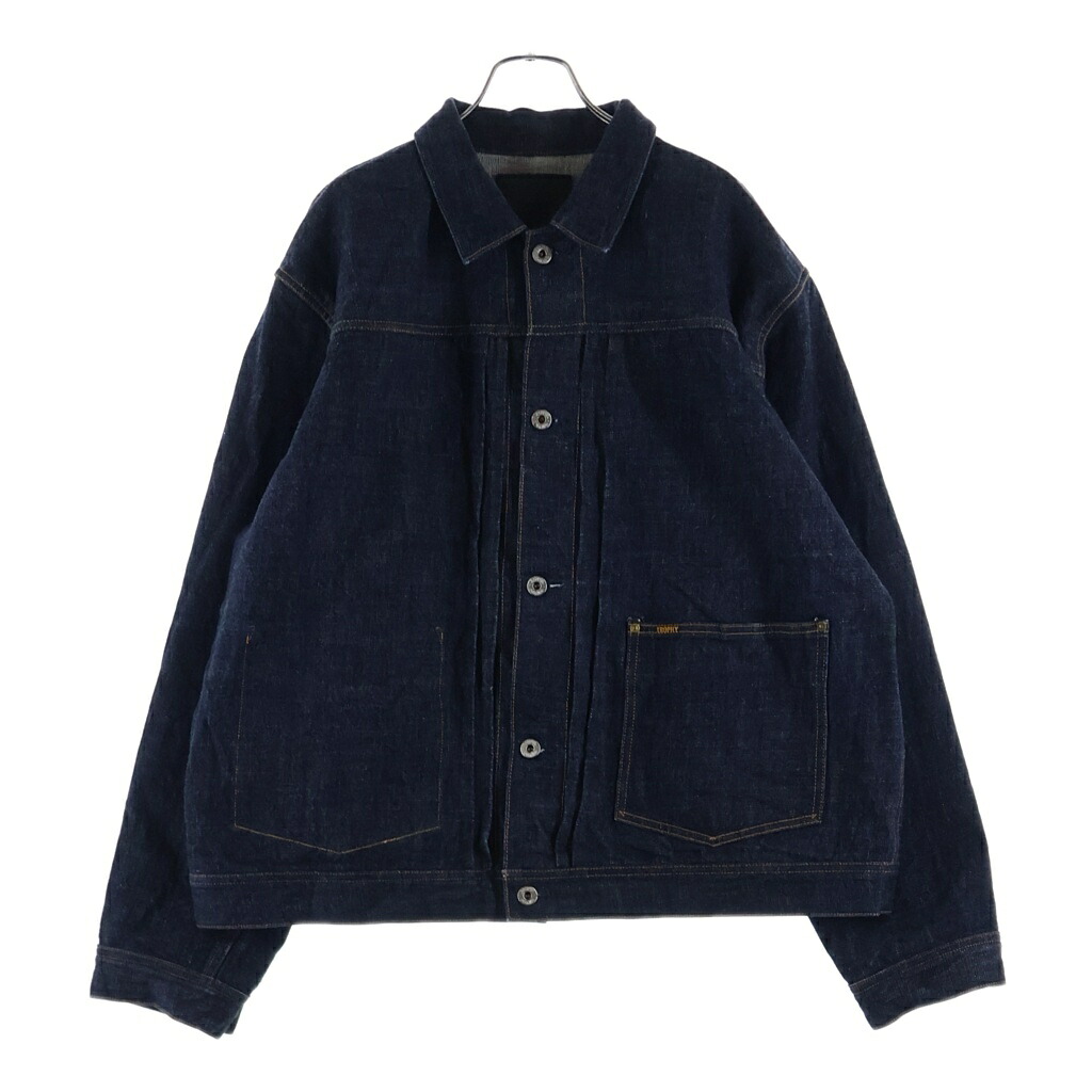 TROPHY CLOTHING(トロフィークロージング) サイズ:46 1ST ダウンポケット 隠しポケット ドーナツボタン デニム トラッカー ジャケット インディゴ【中古】【程度A】【カラーブルー】【オンライン限定商品】|ブランド買取・販売 BRING