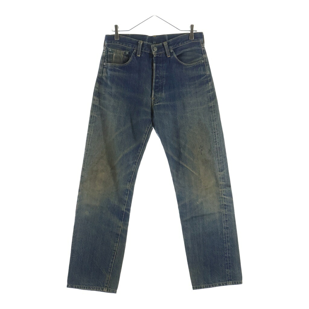 Levi's(リーバイス) サイズ:実寸W32/L29 60S 501 BIG E 前期 ボタン裏無刻印 タイプ物 ズレカン センターセット 両面タブ 通常R 赤耳 デニムパンツ インディゴ【中古】【程度B】【カラーブルー】【取扱店舗AWESOME高円寺店】|ブランド買取・販売 BRING