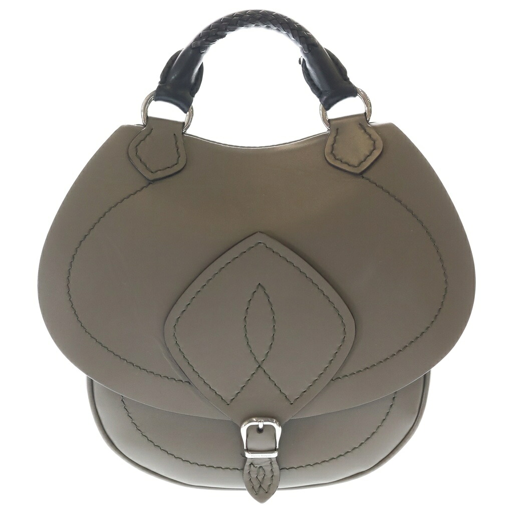Martin Margiela 0(マルタンマルジェラ) スライド 2way ショルダー バック グレージュ レザー SI4WG0002【中古】【程度B】【カラーグレー】【取扱店舗BRING京都河原町店】｜ブランド買取・販売　BRING