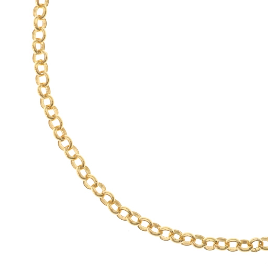 CHROME HEARTS(クロムハーツ) サイズ:18.0inch 22K NECKCHAIN R18 ロールチェーンネックレス 18inch ゴールド BCA010【中古】【程度B】【カラーゴールド】【取扱店舗OneStyle新宿店】|ブランド買取・販売 BRING