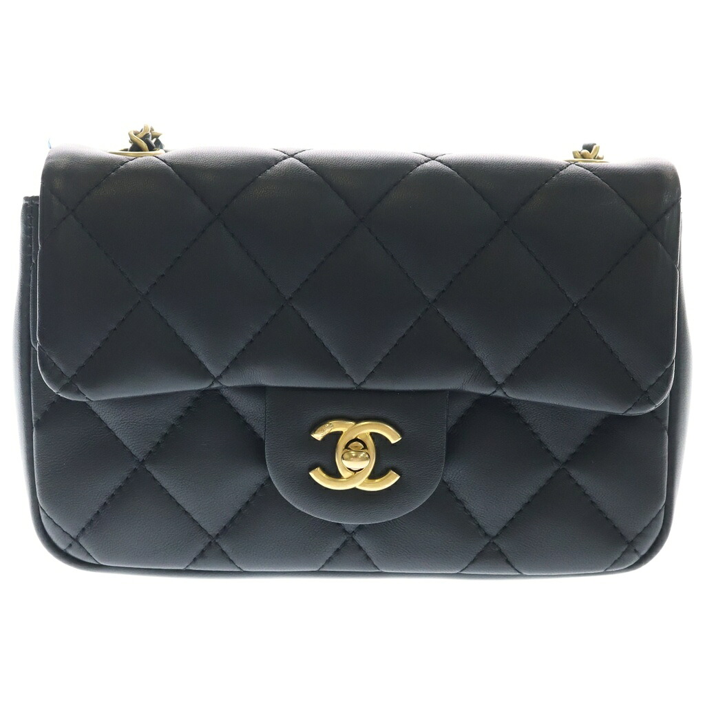 CHANEL(シャネル) サイズ:ミニ ミニマトラッセ ココマーク ハートチャーム チェーンショルダー ゴールド金具 ラムスキン ブラック AS3456【中古】【程度A】【カラーブラック】【取扱店舗BRING:RED新宿東口店】|ブランド買取・販売 BRING