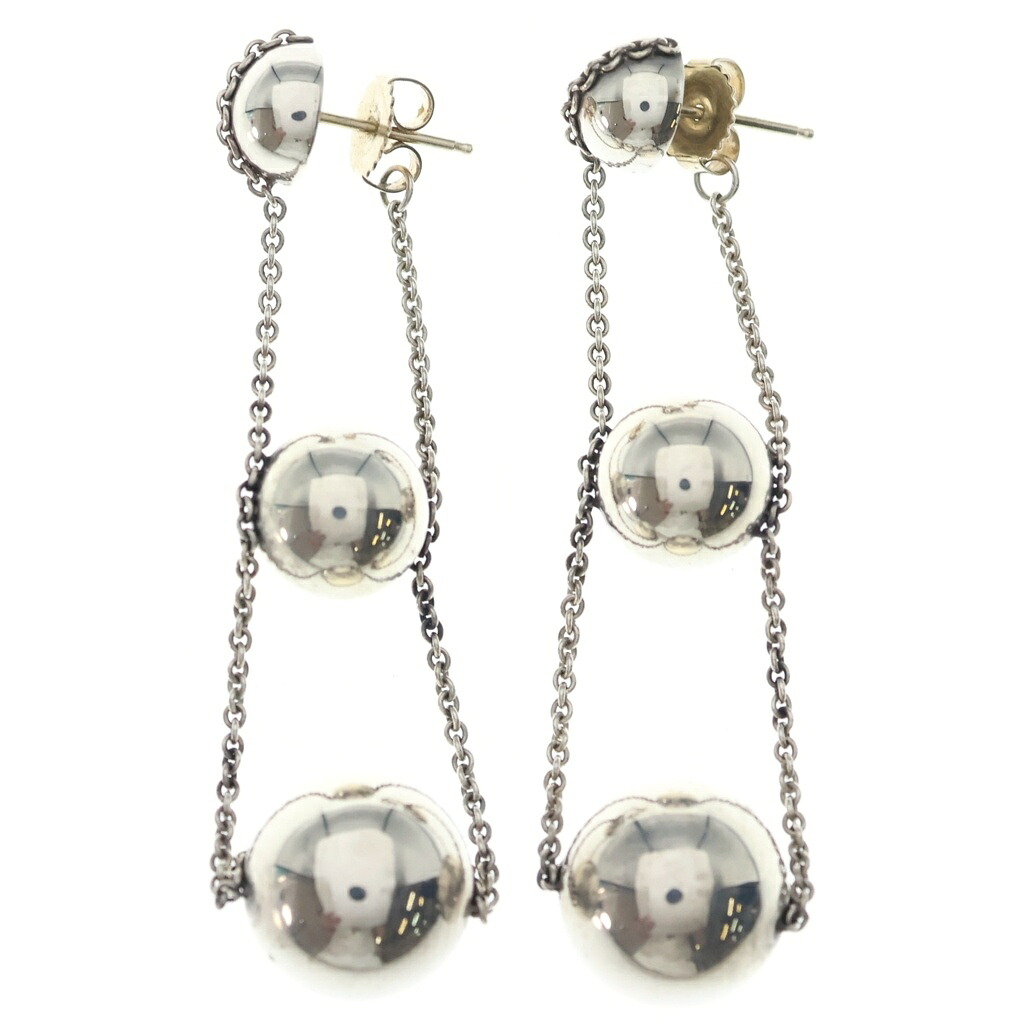 TIFFANY & Co.(ティファニー) ハードウェアボール トリプルドロップピアス シルバー Ag925【中古】【程度B】【カラーシルバー】【取扱店舗BRING心斎橋店】|ブランド買取・販売 BRING