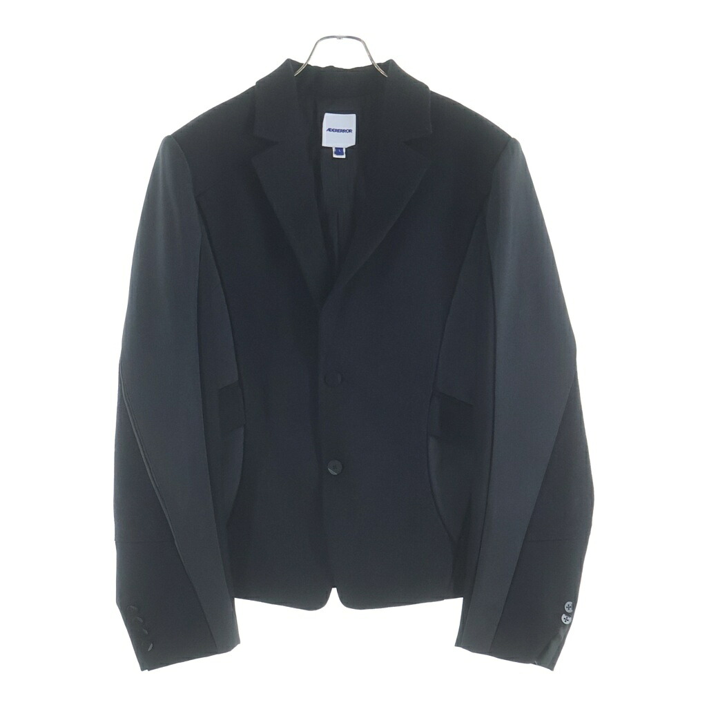ADER ERROR(アーダーエラー) サイズ:L Tressy Blazer Product 1 Noir 切り替え ウール テーラードジャケット ブラック BO01FWBZ0203BK【中古】【程度B】【カラーブラック】【オンライン限定商品】｜ブランド買取・販売　BRING