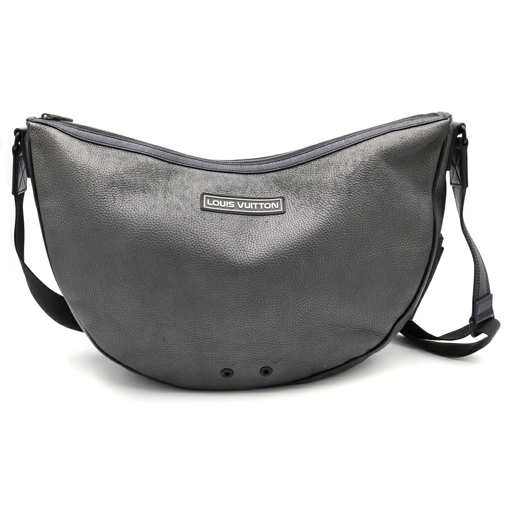 LOUIS VUITTON(ルイヴィトン) アルファ・ホーボー ショルダーバッグ ブラック レザー M52766 シルバー金具【中古】【程度B】【カラーブラック】【取扱店舗BRING梅田茶屋町店】｜ブランド買取・販売　BRING