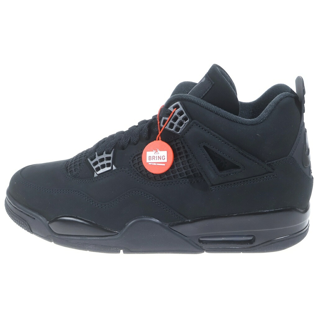 NIKE(ナイキ) サイズ:US12/30cm AIR JORDAN 4 RETRO BLACK CAT エア ジョーダン 4 レトロ ブラックキャット ハイカットスニーカー シューズ ブラック【新古品/中古】【程度S】【カラーブラック】【取扱店舗新宿】|ブランド買取・販売 BRING