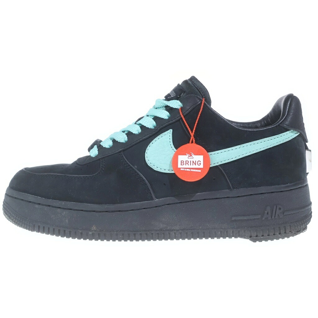 NIKE(ナイキ) サイズ:24.5cm ×TIFFANY&CO AIR FORCE 1 LOW DZ1382-001 ×ティファニー エアフォース1 ローカットスニーカー US6.5/24.5cm ブラック/ブルー【中古】【程度B】【カラーブラック】【取扱店舗BRING KICKS】|ブランド買取・販売 BRING