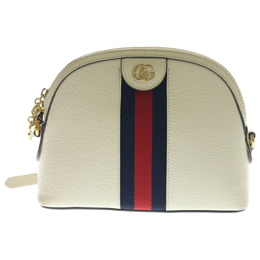 GUCCI(グッチ) オフィディア GGレザーショルダーバッグ ホワイト 499621【中古】【程度B】【カラーホワイト】【取扱店舗BRING京都河原町店】｜ブランド買取・販売　BRING