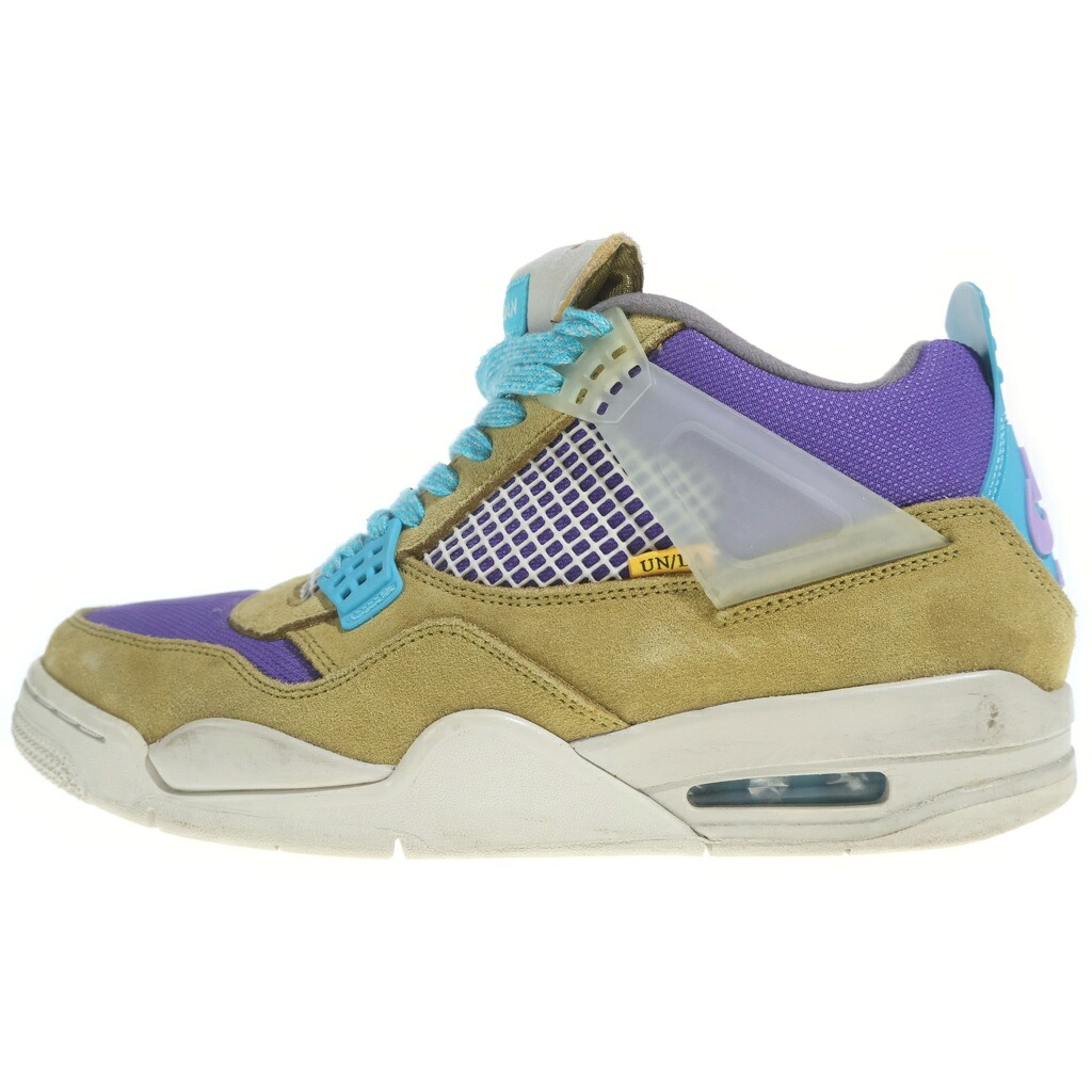 NIKE(ナイキ) サイズ:28.5cm ×UNION AIR JORDAN 4 RETRO SP DESERT MOSS ユニオン エアジョーダン4 レトロデザートモス ハイカットスニーカー US10.5/28.5cm DJ5718-300【中古】【程度B】【カラーマルチカラー】【オンライン限定商品】|ブランド買取・販売 BRING