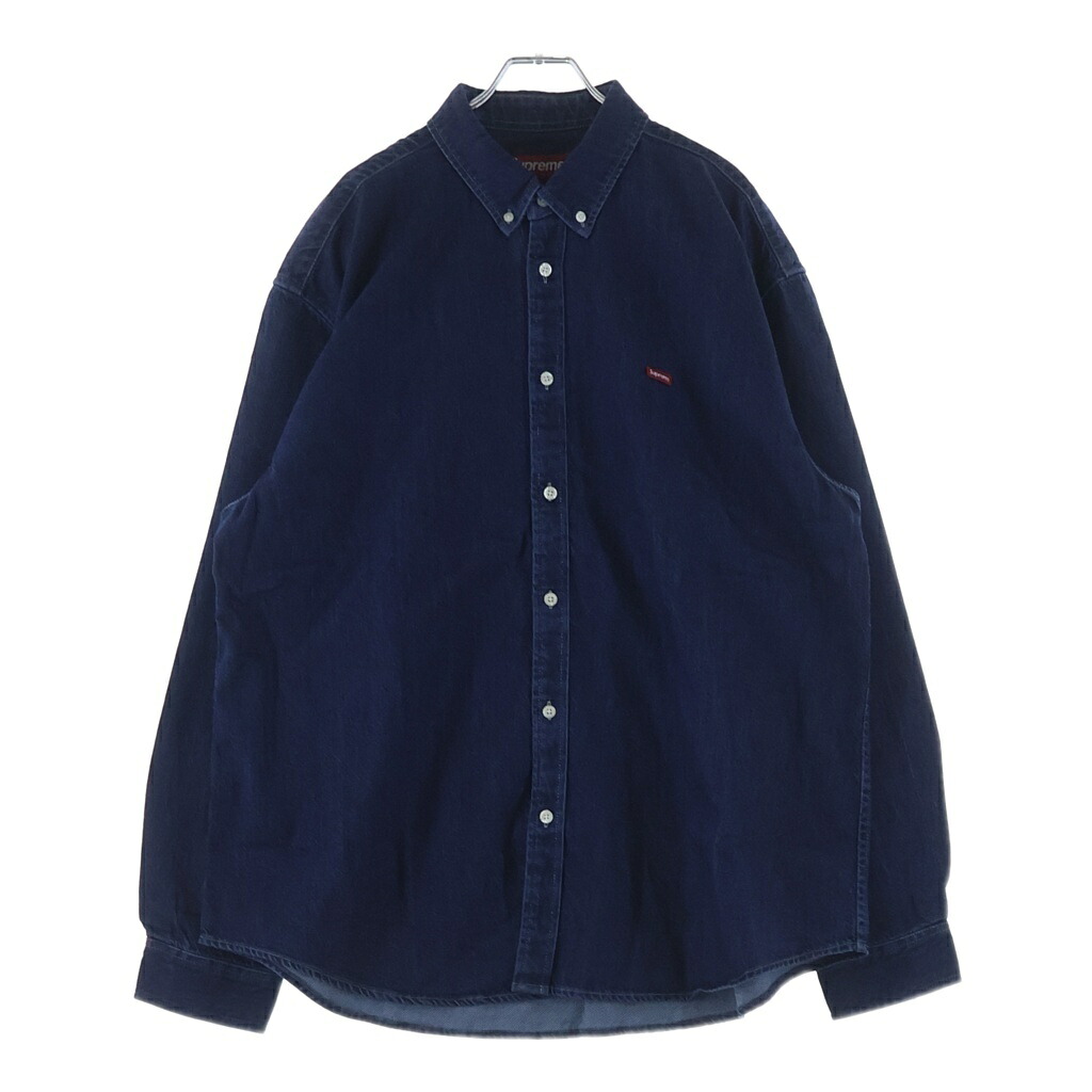 SUPREME(シュプリーム) サイズ:L 25AW Small Box Denim Shirt スモール ボックスロゴ デニム 長袖シャツ インディゴ【新古品/中古】【程度S】【カラーブルー】【取扱店舗BRING仙台店】｜ブランド買取・販売　BRING