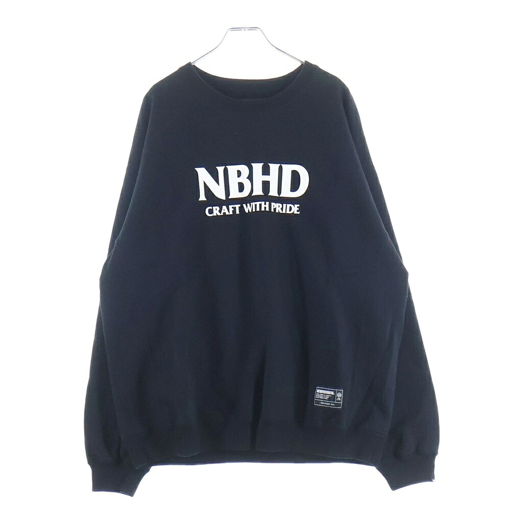NEIGHBORHOOD(ネイバーフッド) サイズ:L 25AW CLASSIC SWEAT SHIRT LS クラシック フロントロゴプリント クルーネックスウェットトレーナー ブラック 252UWNH-CSM01【中古】【程度A】【カラーブラック】【オンライン限定商品】|ブランド買取・販売 BRING