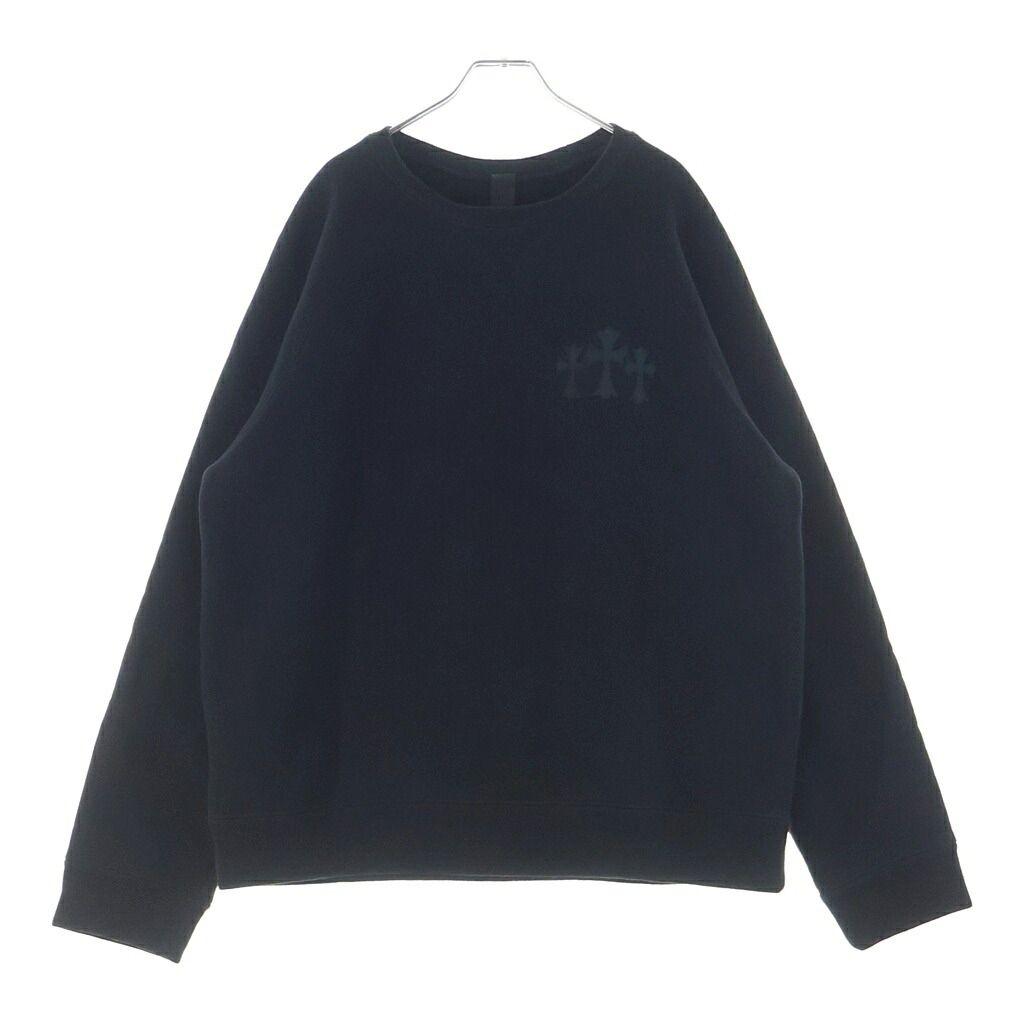 CHROME HEARTS(クロムハーツ) サイズ:XL 7-11 CREW セメタリークロス バックCHロゴ刺繍スウェットトレーナー ブラック【中古】【程度B】【カラーブラック】【取扱店舗原宿】｜ブランド買取・販売　BRING 176,000円