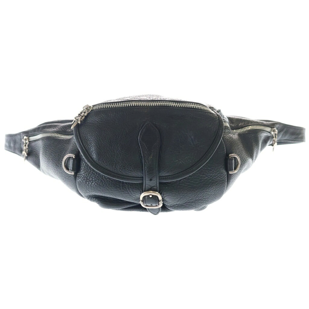 CHROME HEARTS(クロムハーツ) サイズ:1 #1 SNAT PACK スナットパック ダガージップ ガンスリンガーベルト レザーウエストバッグ ブラック BCA378【中古】【程度B】【カラーブラック】【取扱店舗BRING心斎橋店】|ブランド買取・販売 BRING