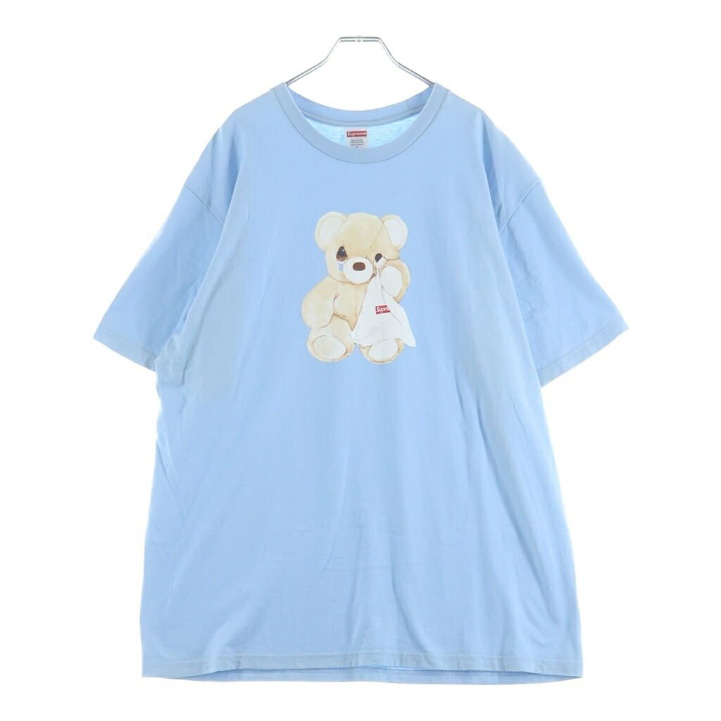 SUPREME(シュプリーム) サイズ:XL 25SS Bear Tee ベアープリント クルーネック 半袖Tシャツカットソー ライトブルー【中古】【程度A】【カラーブルー】【取扱店舗BRING京都河原町店】|ブランド買取・販売 BRING
