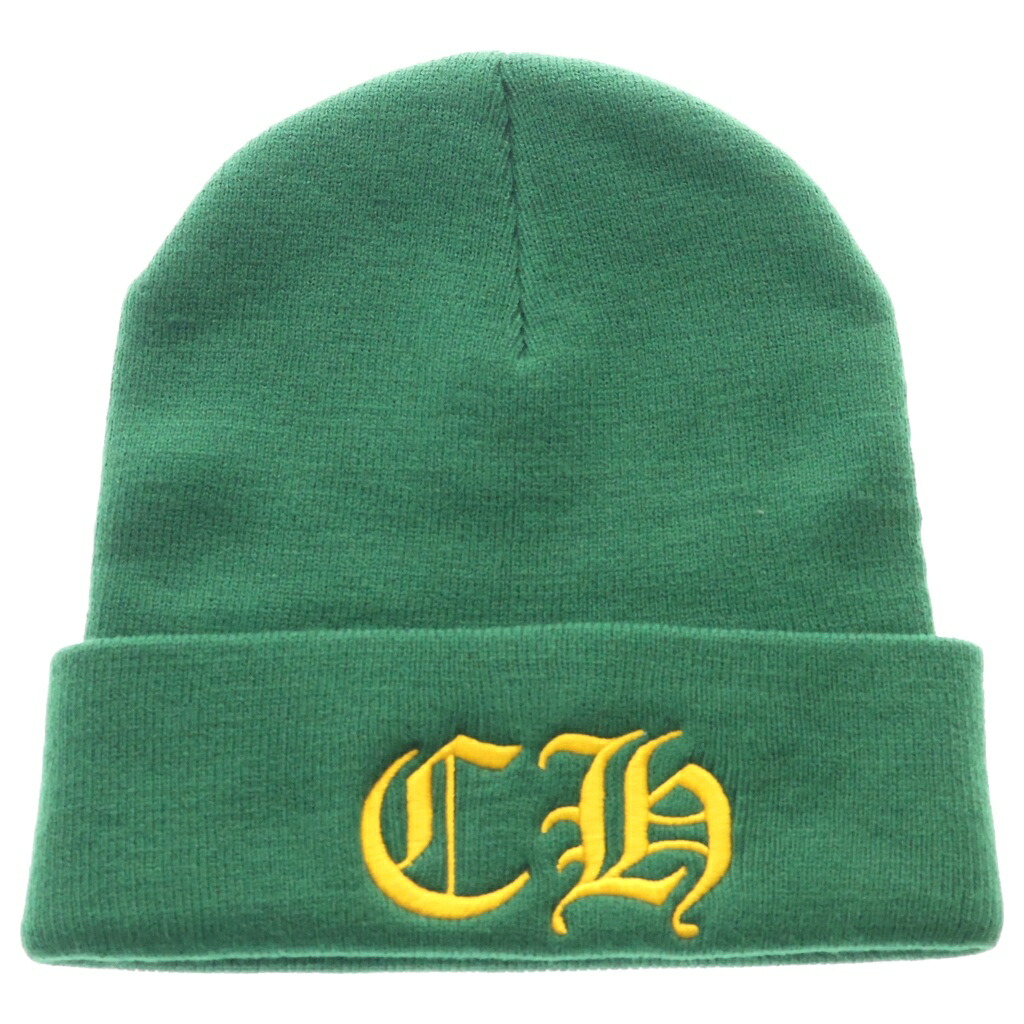 CHROME HEARTS(クロムハーツ) サイズ:OS CH Logo Embroidery Acrylic Beanie CHロゴ刺繍ビーニー ニット帽 グリーン【新古品/中古】【程度S】【カラーグリーン】【取扱店舗BRING仙台店】|ブランド買取・販売 BRING