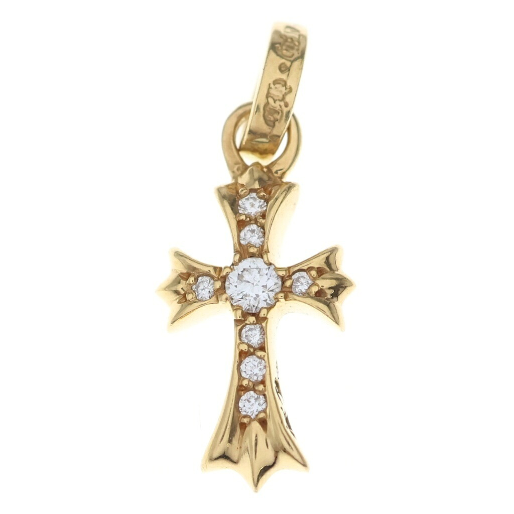 CHROME HEARTS(クロムハーツ) 22K CRS BBYFAT P/DIA ベイビーファットクロス PAVEダイヤ ペンダントトップ ゴールド BCA035【中古】【程度A】【カラーゴールド】【取扱店舗BRING横浜ビブレ店】|ブランド買取・販売 BRING