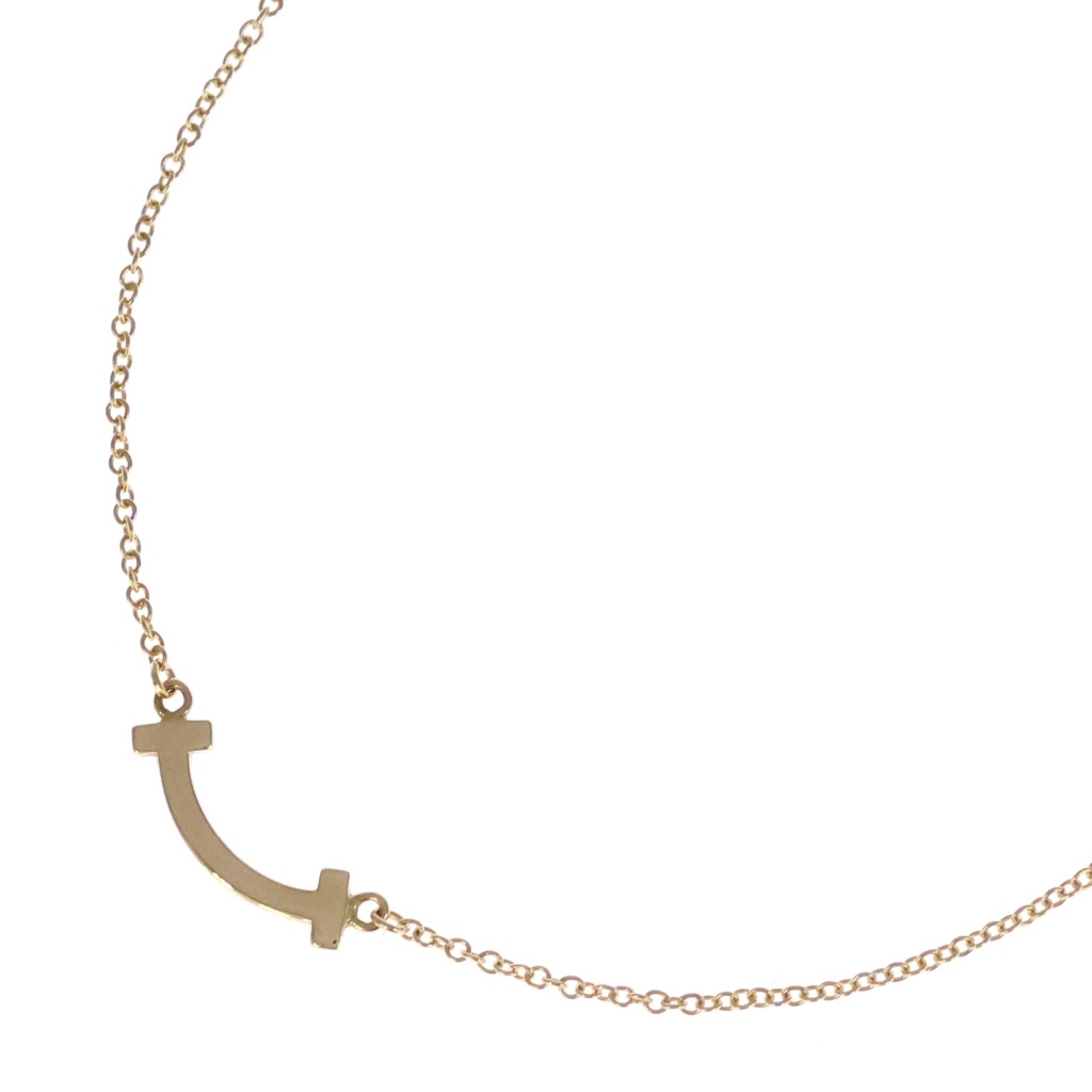TIFFANY & Co.(ティファニー) サイズ:- Tスマイル ミニ ネックレス イエローゴールド【中古】【程度B】【カラーゴールド】【取扱店舗BRING有楽町マルイ店】｜ブランド買取・販売　BRING