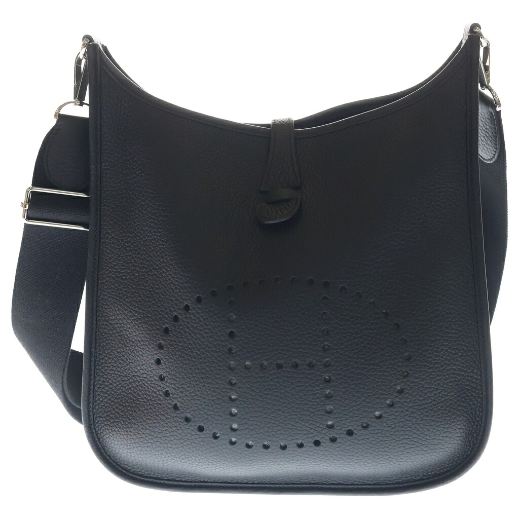 HERMES(エルメス) エブリンPM トリヨンクレマンス シルバー金具 ショルダーバッグ K刻印 ノワール ブラック【中古】【程度A】【カラーブラック】【取扱店舗BRING京都河原町店】｜ブランド買取・販売　BRING