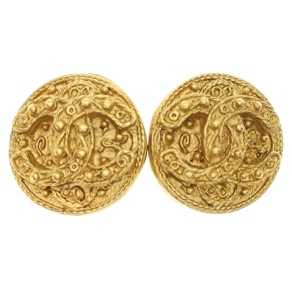 CHANEL(シャネル) ココマーク ラウンド イヤリング ゴールド 94A【中古】【程度B】【カラーゴールド】【取扱店舗原宿】｜ブランド買取・販売　BRING