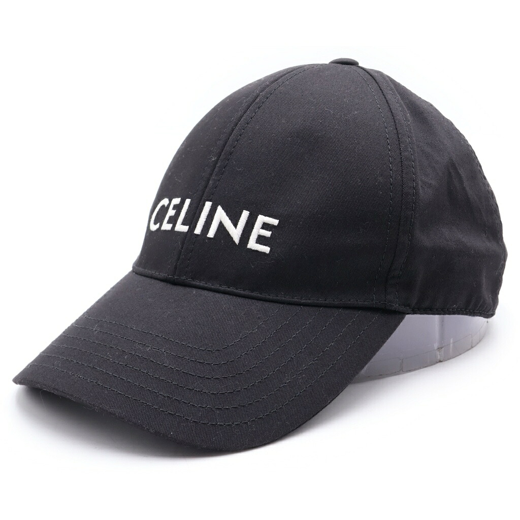 CELINE(セリーヌ) サイズ:M フロントロゴ ベースボールキャップ 帽子 ポリエステル コットン ブラック 2AUA1242N【中古】【程度B】【カラーブラック】【取扱店舗新宿】｜ブランド買取・販売　BRING 28,600円