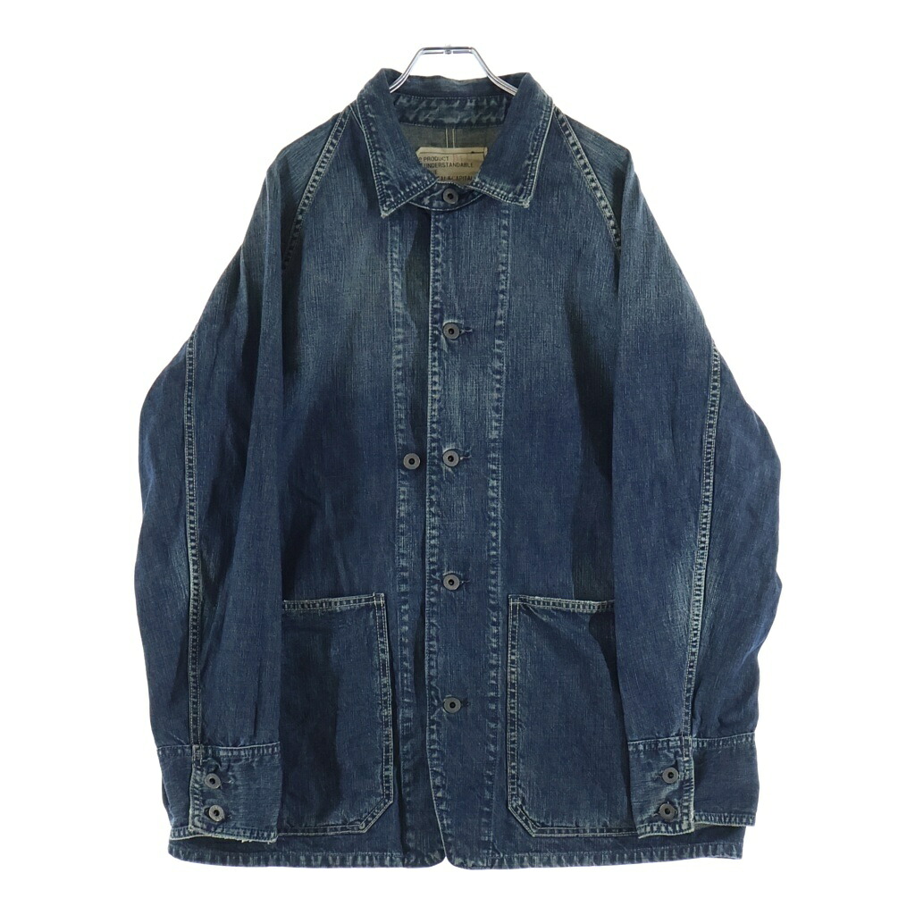 KAPITAL(キャピタル) サイズ:4 2ポケット バックロゴパッチ デニムカバーオール インディゴ【中古】【程度B】【カラーブルー】【取扱店舗原宿】｜ブランド買取・販売　BRING