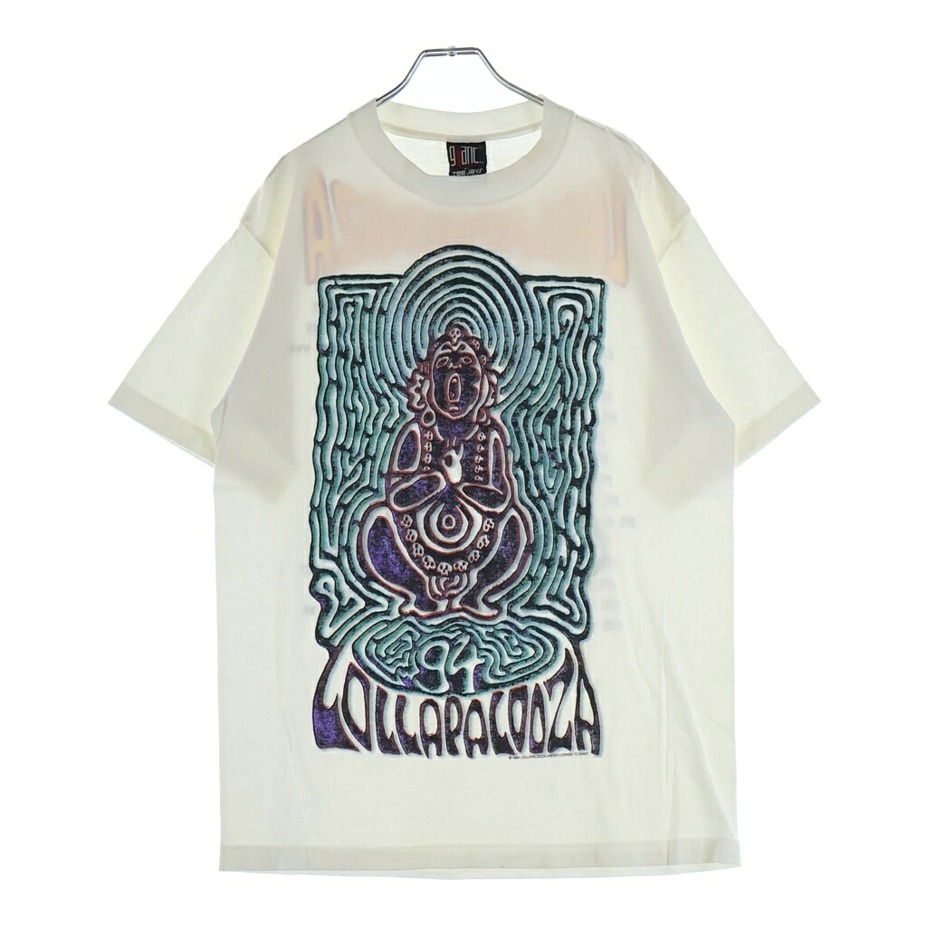 VINTAGE(ヴィンテージ) サイズ:L 90S VINTAGE LOLLAPALOOZA 1994 GIANT ヴィンテージ ロラパルーザ 両面プリントTシャツ 半袖クルーネックカットソー ホワイト【中古】【程度B】【カラーホワイト】【取扱店舗BRING大宮店】｜ブランド買取・販売　BRING