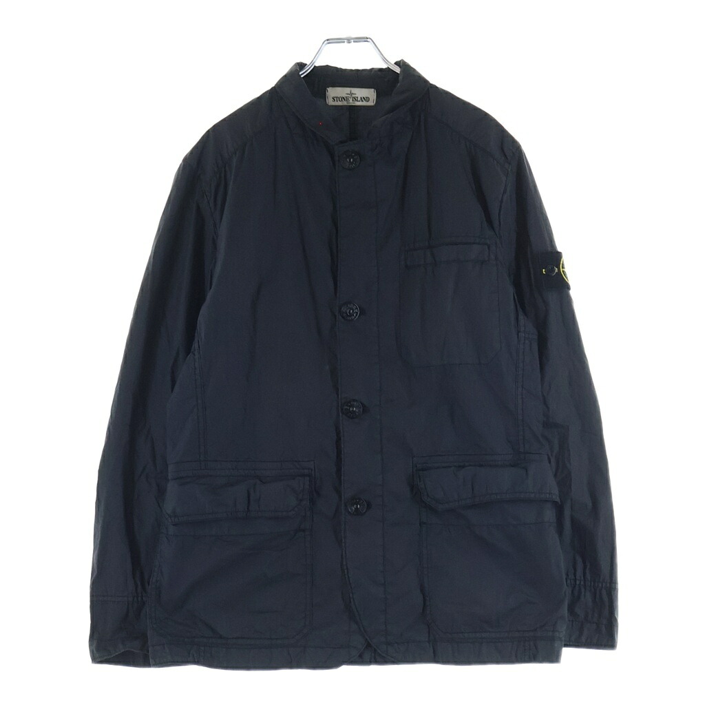 STONE ISLAND(ストーンアイランド) サイズ:M 13SS MUSSOLA WATRO ロゴワッペン コーティング ナイロンジャケット ブラック 5815AF229【中古】【程度B】【カラーブラック】【取扱店舗BRING大宮店】｜ブランド買取・販売　BRING