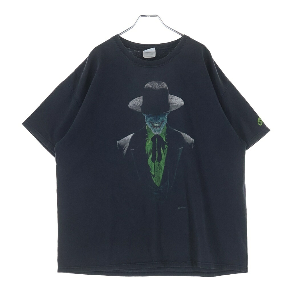VINTAGE(ヴィンテージ) サイズ:XL 00S VINTAGE DC COMICS THE JOKER TEE HANES ヴィンテージ DCコミックス ジョーカー フロントプリントTシャツ 半袖クルーネックカットソー ブラック【中古】【程度B】【カラーブラック】【取扱店舗BRING大宮店】｜ブランド買取・販売　BRING