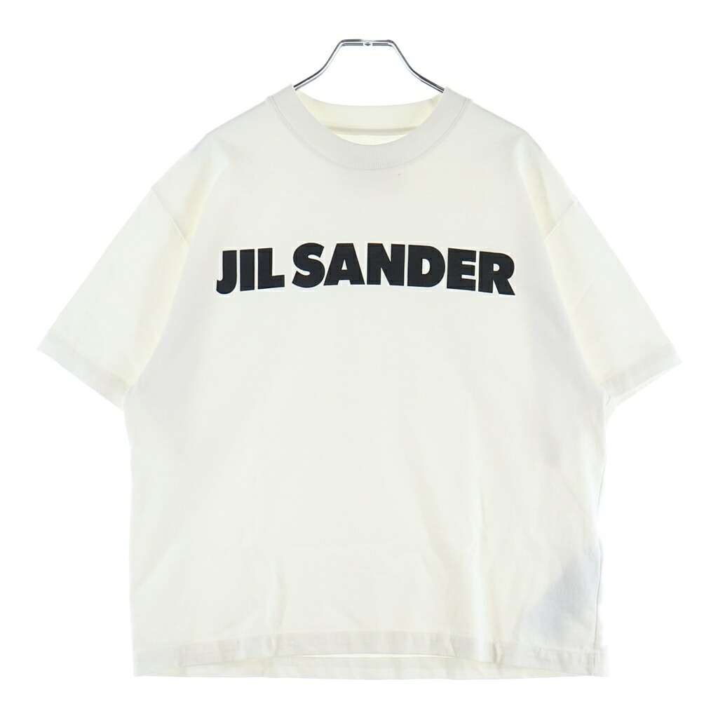 JIL SANDER(ジルサンダー) サイズ:S 24SS LOGO PRINT T-SHIRT J02GC0001 フロントロゴプリント クルーネック半袖Tシャツカットソー ホワイト【中古】【程度A】【カラーホワイト】【取扱店舗BRING札幌店】｜ブランド買取・販売　BRING