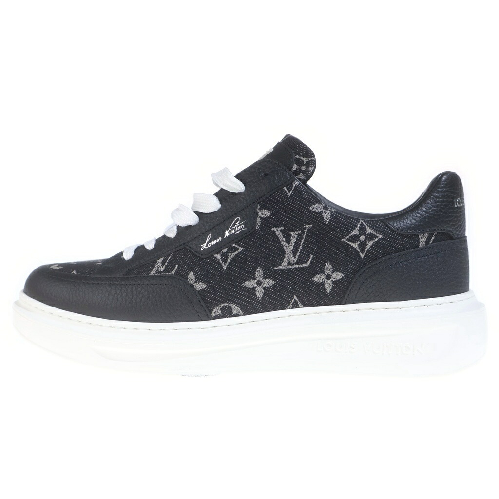 LOUIS VUITTON(ルイヴィトン) サイズ:8 BEVERLY HILLS SNEAKER ビバリーヒルズ モノグラム レザーローカットスニーカー 1ACQL6 ブラック【新古品/中古】【程度S】【カラーブラック】【取扱店舗BRING札幌店】|ブランド買取・販売 BRING